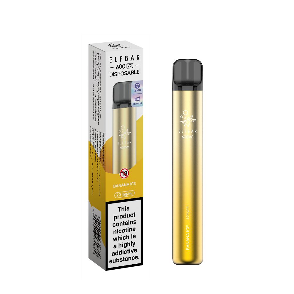 BANANA ICE Disposable - 600 Puff - Vape Pen Usa e Getta - Elf Bar