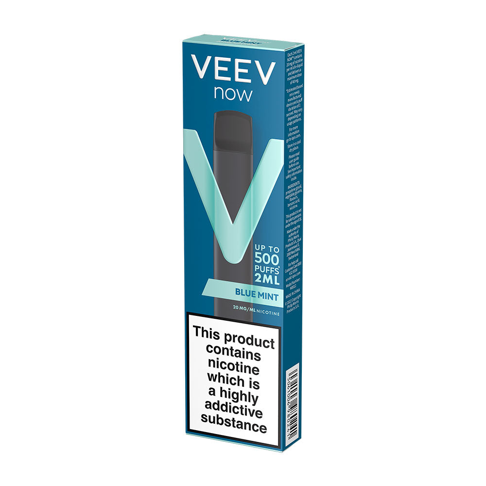 VEEV Now Blue Mint Disposable Vape Creamy Mint Free UK Delivery