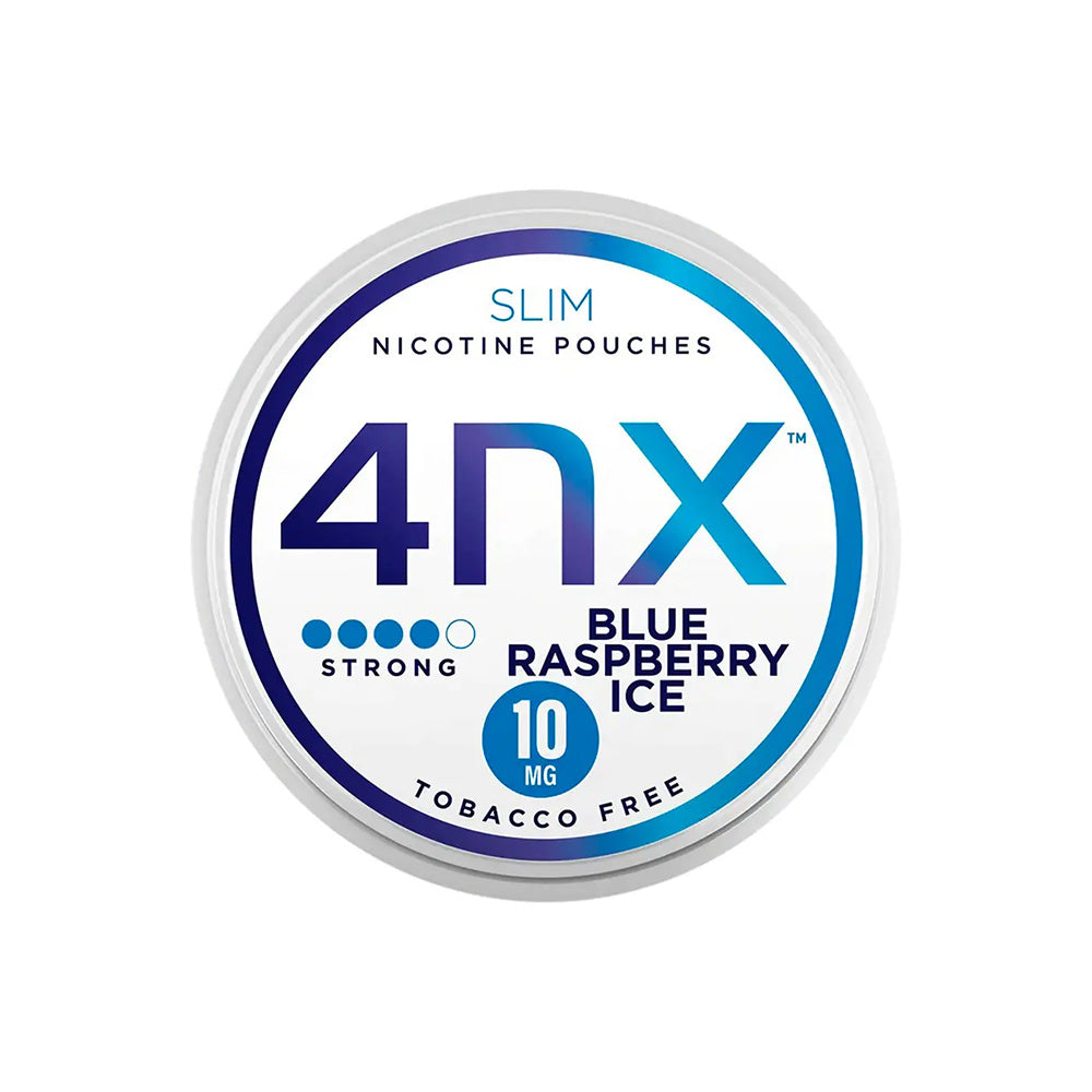 4NX Blue Raspberry Ice Nicotine Pouches