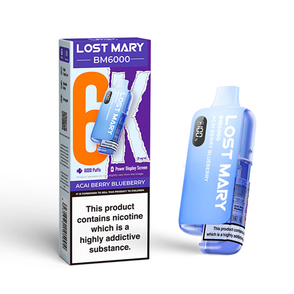 Lost Mary BM6000 Acai Berry Blueberry Disposable Vape