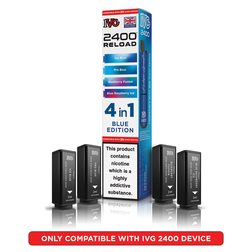 IVG 2400 Reload 4 in 1 Prefilled Pods Blue Edition