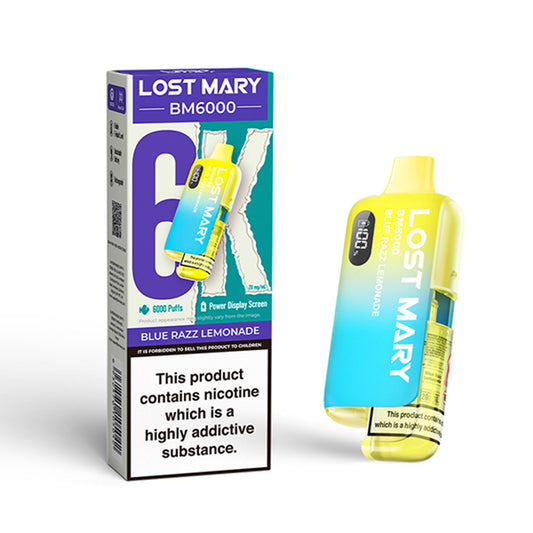 Lost Mary BM6000 Blue Razz Lemonade Disposable Vape