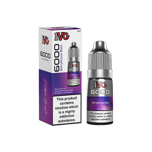 IVG 6000 Berrylicious Blast E Liquid 10ml