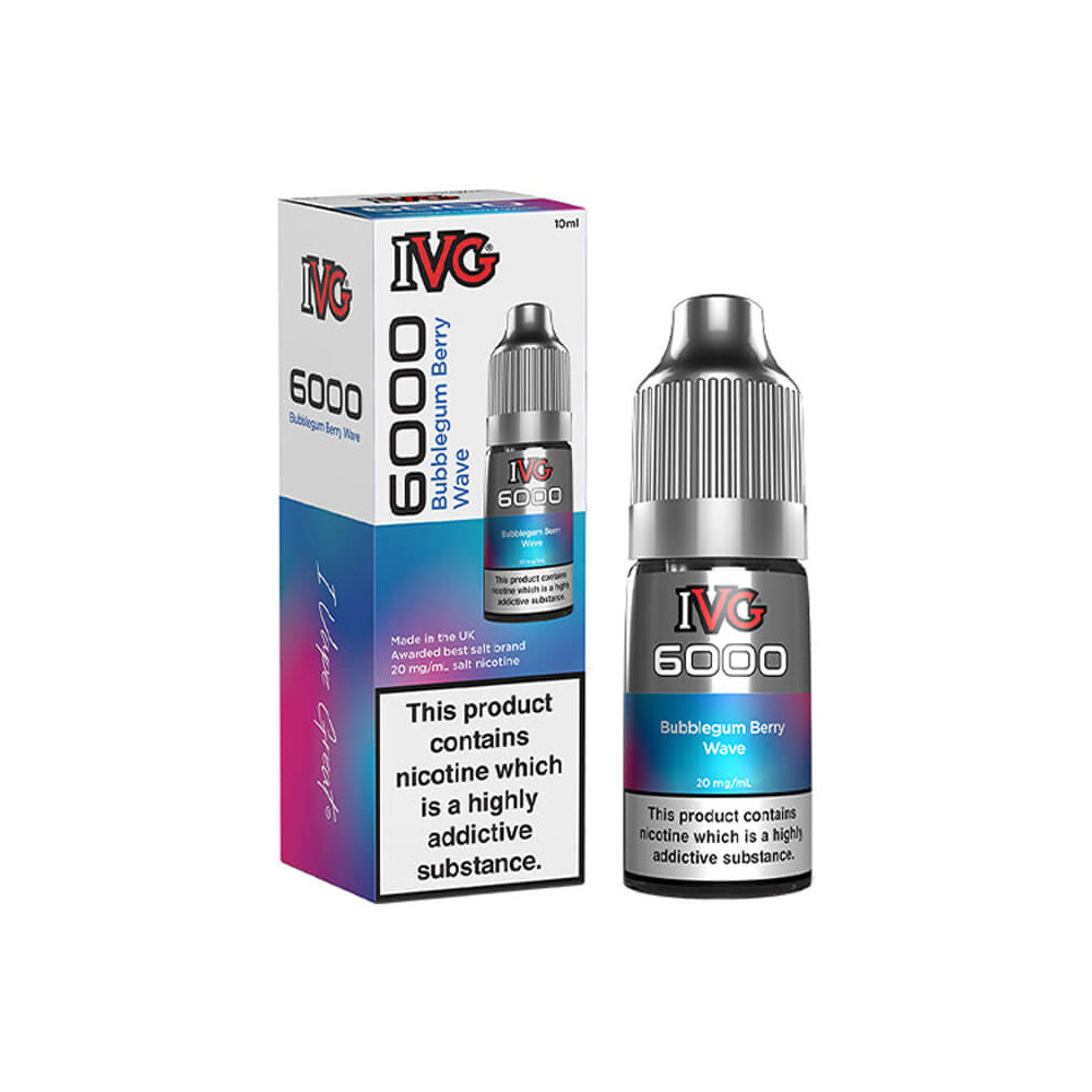 IVG 6000 Bubblegum Berry Wave E Liquid 10ml