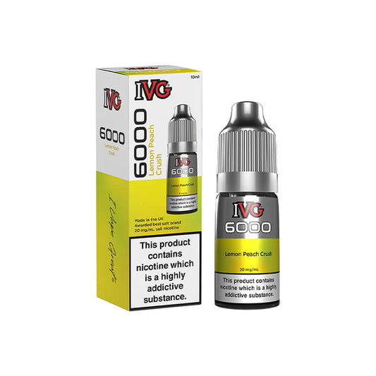 IVG 6000 Lemon Peach Crush E Liquid 10ml