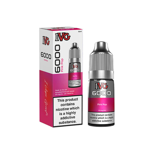 IVG 6000 Pink Pop E Liquid 10ml