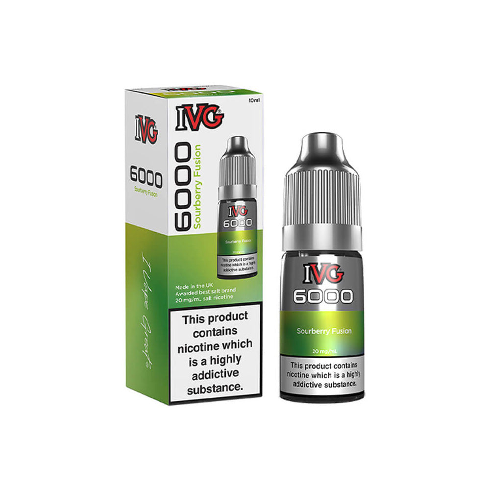 IVG 6000 Sourberry Fusion E Liquid 10ml