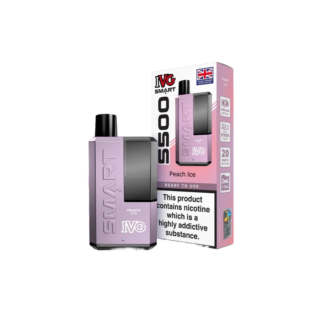 IVG Smart 5500 Peach Ice Disposable Vape