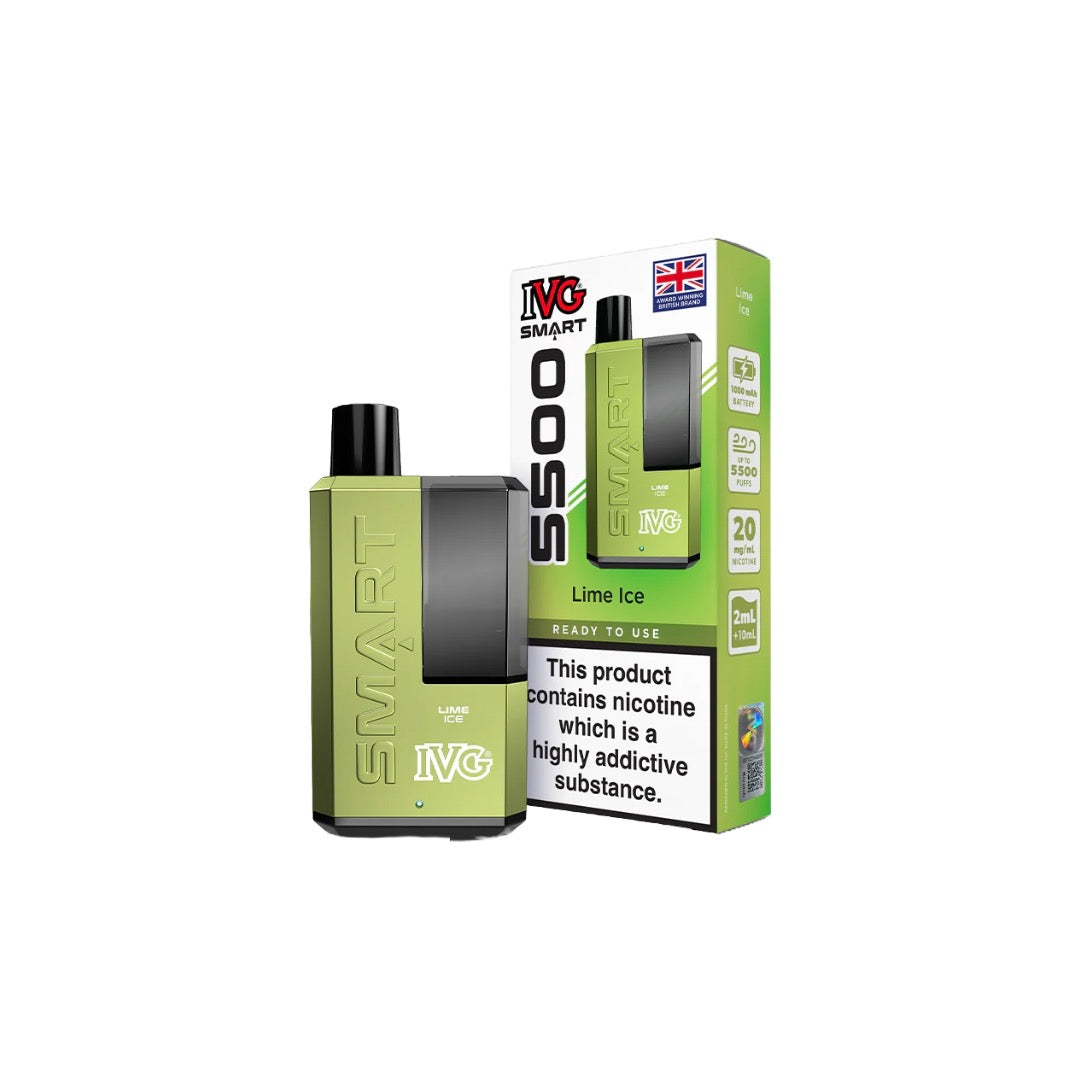 IVG Smart 5500 Lime Ice Disposable Vape