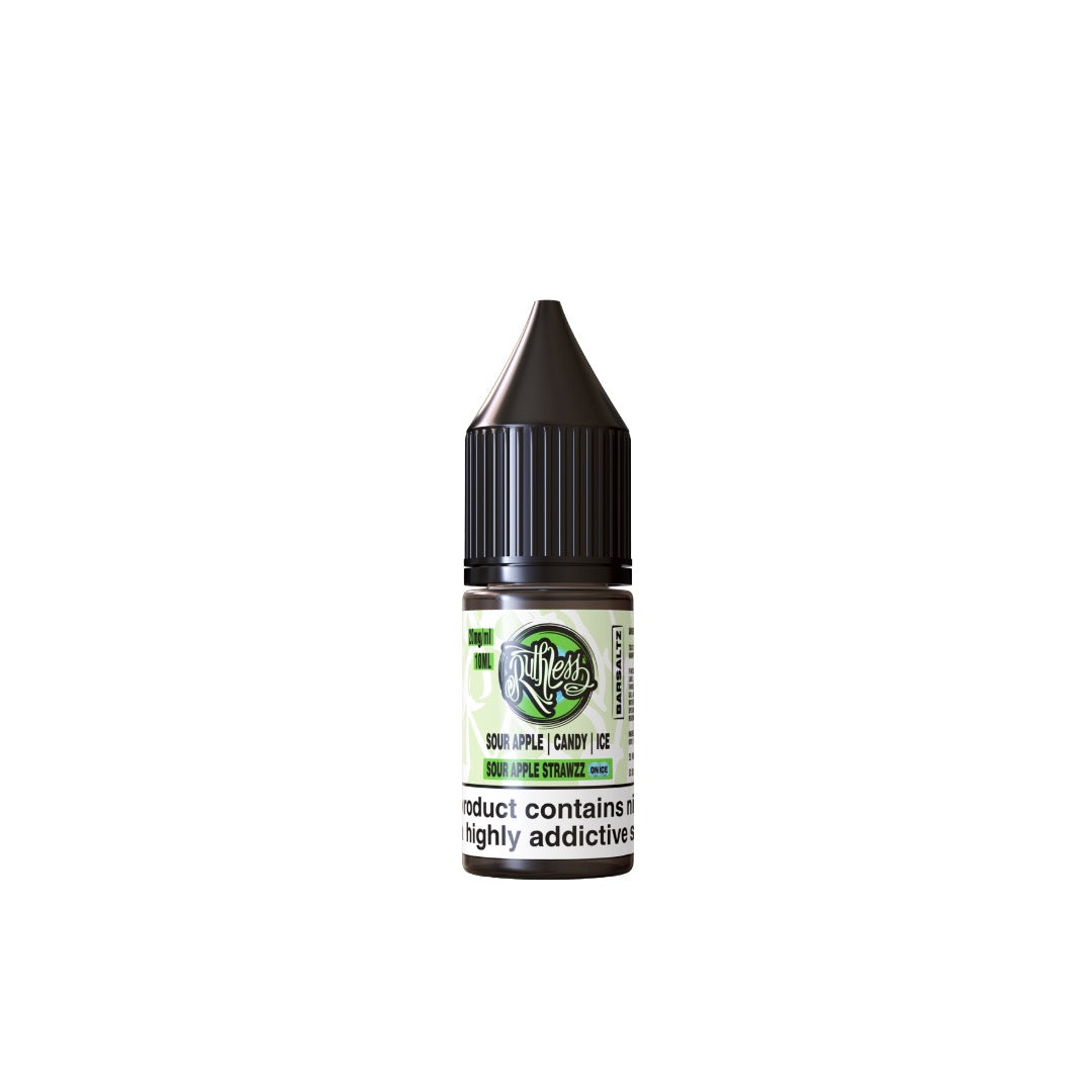 Ruthless Bar Saltz Sour Apple Strawzz on Ice E Liquid 10ml