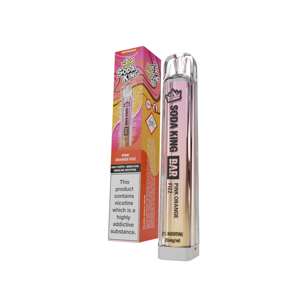 Soda King Bar Pink Orange Fizz Disposable Vape