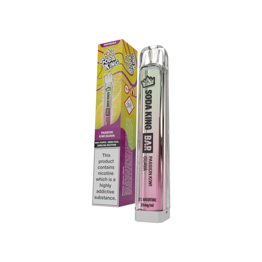 Soda King Bar Passion Kiwi Guava Disposable Vape