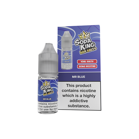 Soda King Bar Salts Mr Blue E Liquid 10ml