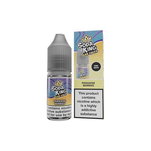 Soda King Bar Salts Paradise Berries E Liquid 10ml