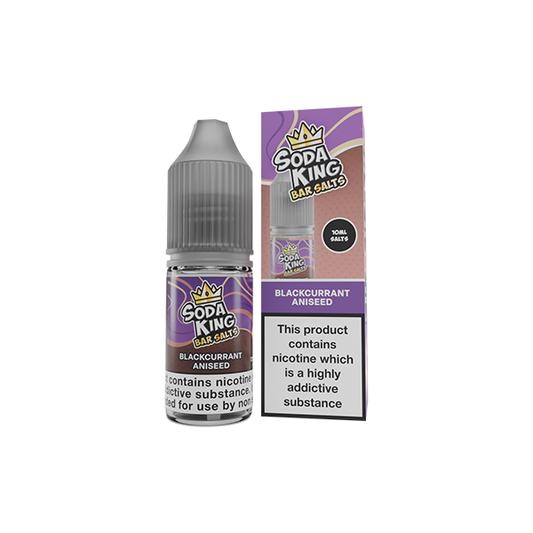 Soda King Bar Salts Blackcurrant Aniseed E Liquid 10ml