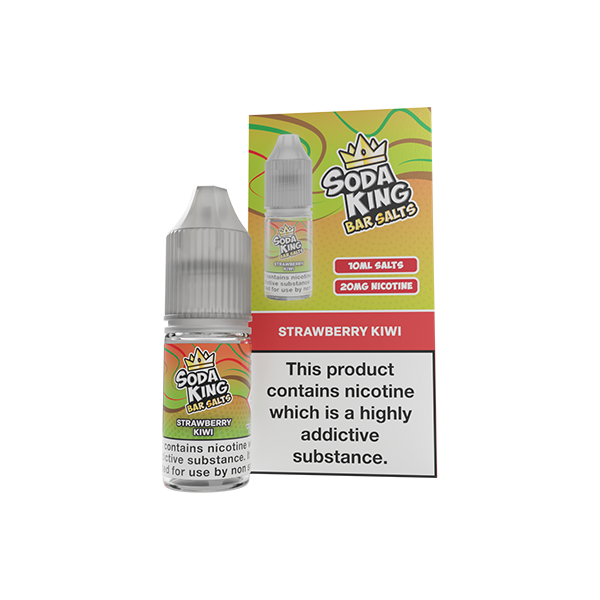 Soda King Bar Salts Strawberry Kiwi E Liquid 10ml