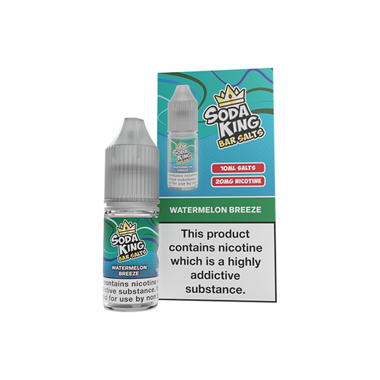 Soda King Bar Salts Watermelon Breeze E Liquid 10ml