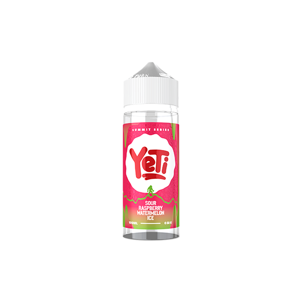 Yeti Summit Series Sour Raspberry Watermelon Ice 100ml Shortfill E Liquid