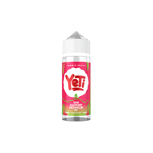 Yeti Summit Series Sour Raspberry Watermelon Ice 100ml Shortfill E Liquid