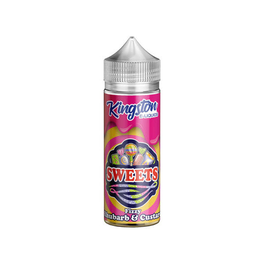 Kingston Sweets Fizzy Rhubarb & Custard 100ml Shortfill E Liquid