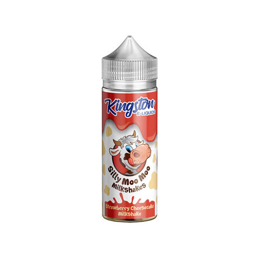 Kingston Silly Moo Moo Milkshakes Strawberry Cheesecake 100ml Shortfill E Liquid