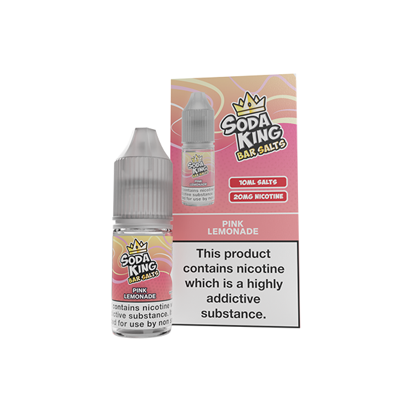 Soda King Bar Salts Pink Lemonade E Liquid 10ml