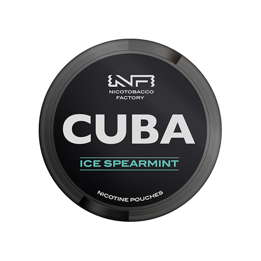 CUBA Black Nicotine Pouches Ice Spearmint