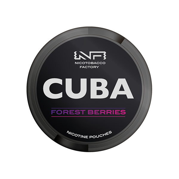 CUBA Black Nicotine Pouches Forest Berries