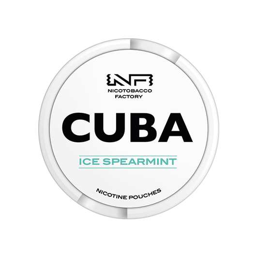 CUBA White Nicotine Pouches Ice Spearmint