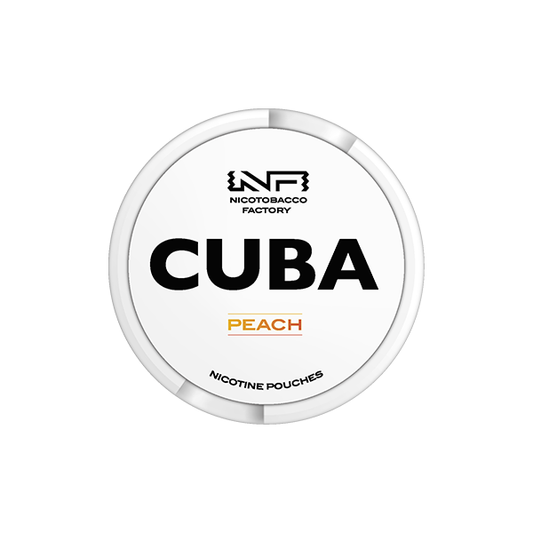 CUBA White Nicotine Pouches Peach