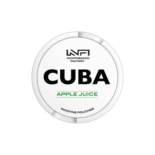 CUBA White Nicotine Pouches Apple Juice