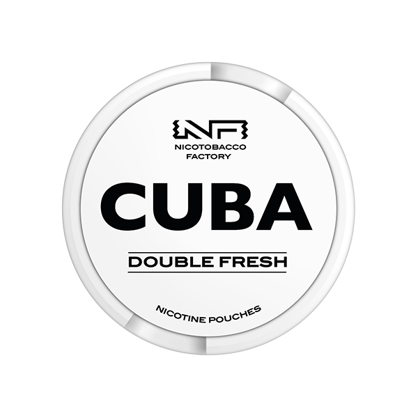 CUBA White Nicotine Pouches Double Fresh