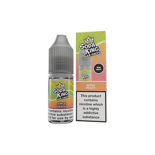 Soda King Bar Salts Apple Peach E Liquid 10ml