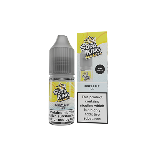 Soda King Bar Salts Pineapple Ice E Liquid 10ml