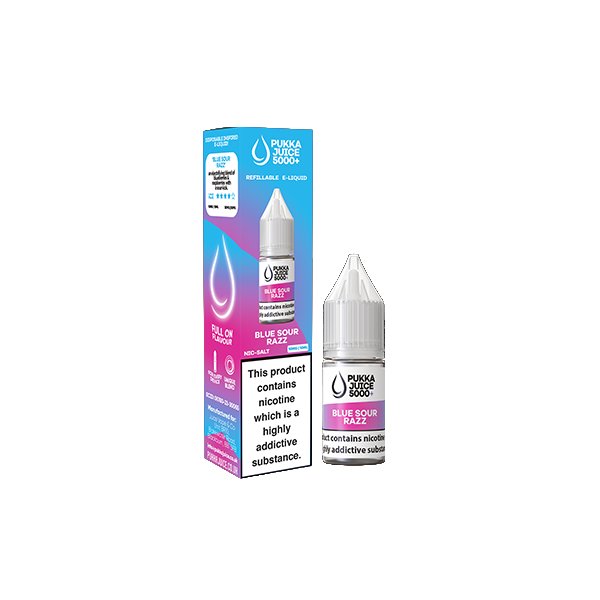 Pukka Juice Blue Sour Razz 5000 E Liquid