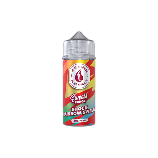 JNP Shock Rainbow Sweets 100ml Shortfill E Liquid