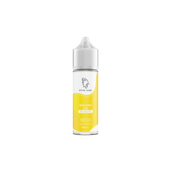 EFFIN Juice Banana Ice 50ml Shortfill E Liquid