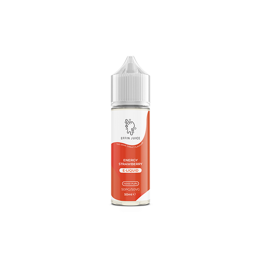 EFFIN Juice Energy Strawberry 50ml Shortfill E Liquid