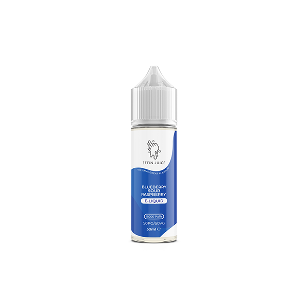 EFFIN Juice Blue Sour Raspberry 50ml Shortfill E Liquid