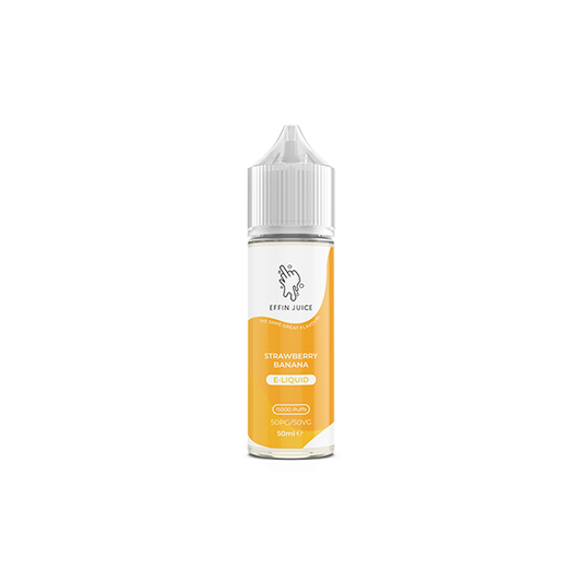 EFFIN Juice Strawberry Banana 50ml Shortfill E Liquid