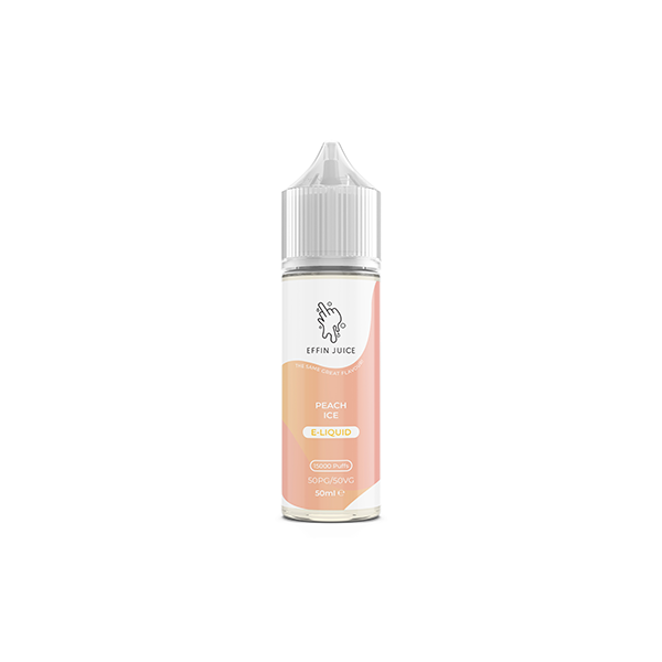 EFFIN Juice Peach Ice 50ml Shortfill E Liquid