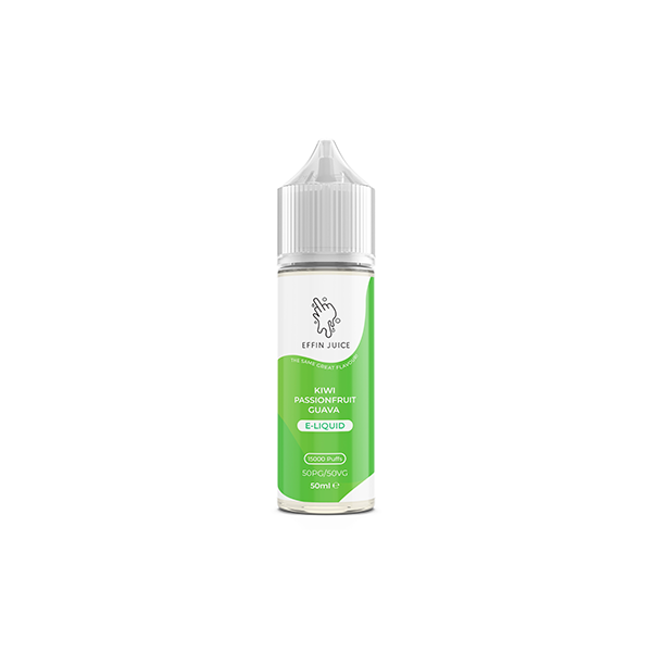 EFFIN Juice Kiwi Passion Guava 50ml Shortfill E Liquid