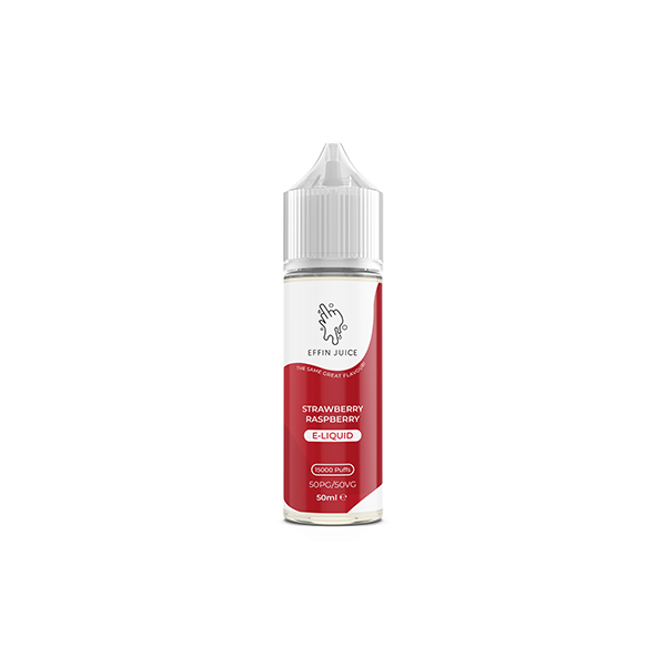 EFFIN Juice Strawberry Raspberry 50ml Shortfill E Liquid