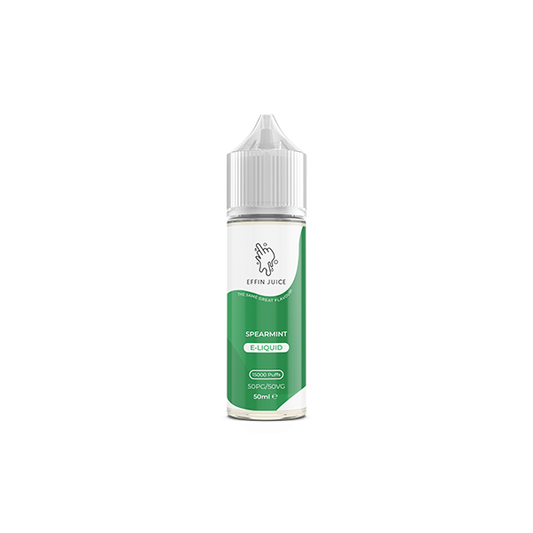 EFFIN Juice Spearmint 50ml Shortfill E Liquid