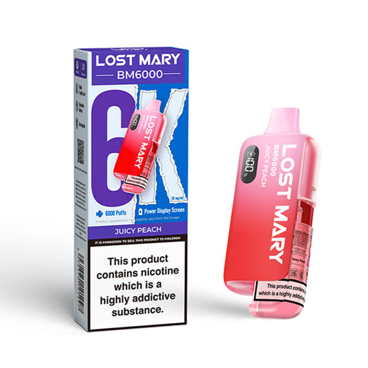 Lost Mary BM6000 Juicy Peach Disposable Vape