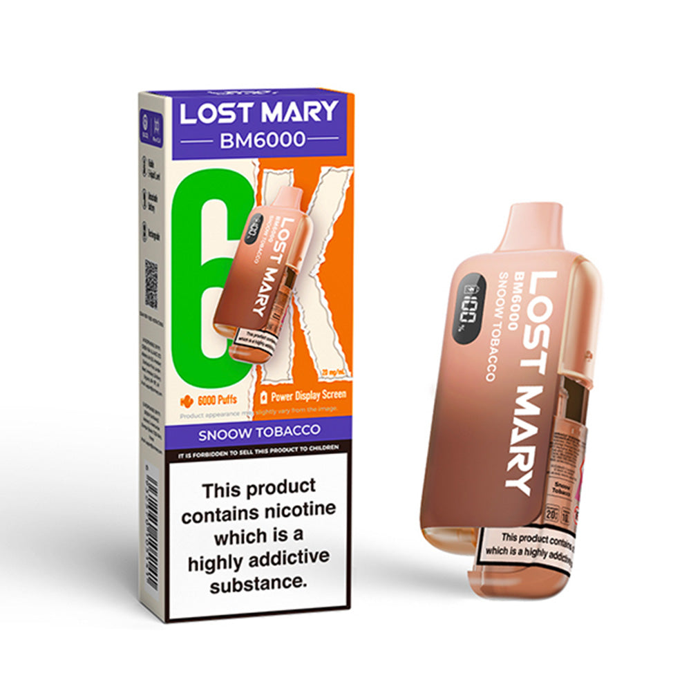 Lost Mary BM6000 Snoow Tobacco Disposable Vape