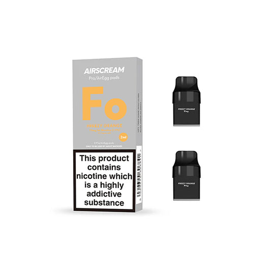 Airscream Air Freezy Orange Pre Filled Pods (2 Pack)