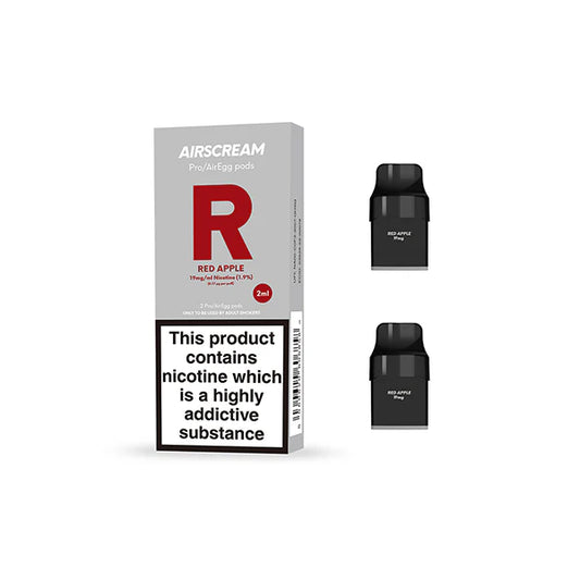 Airscream Air Red Apple Pre Filled Pods (2 Pack)