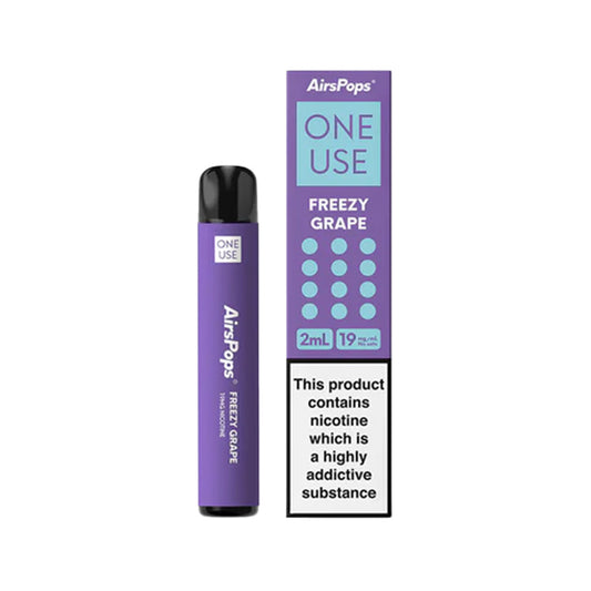 AirsPops ONE USE Freezy Grape Disposable Vape