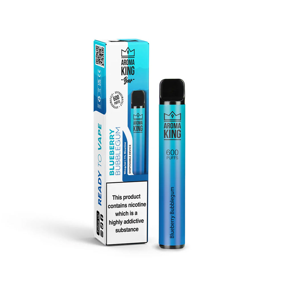 Aroma King Bar 600 Blueberry Bubblegum Disposable Vape